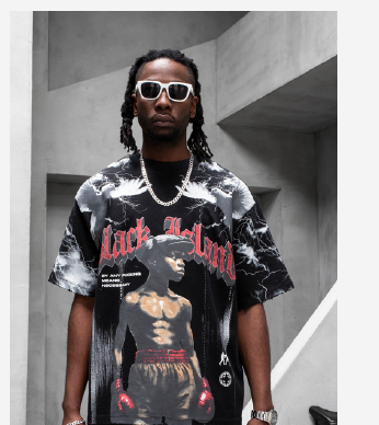 Black Island Boxer T-Shirt 2003 - Black
