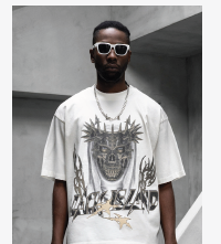 Black Island Skull Crown T-Shirt 2023 - White