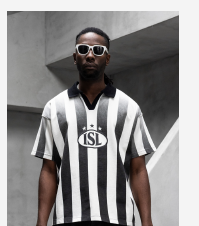 Black Island ISL Stripes T-Shirt 2027 - Black