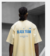 Black Island Black Team T-Shirt 2031 - Yellow