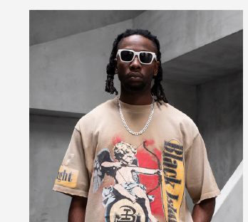 Black Island Cherub T-Shirt - Beige